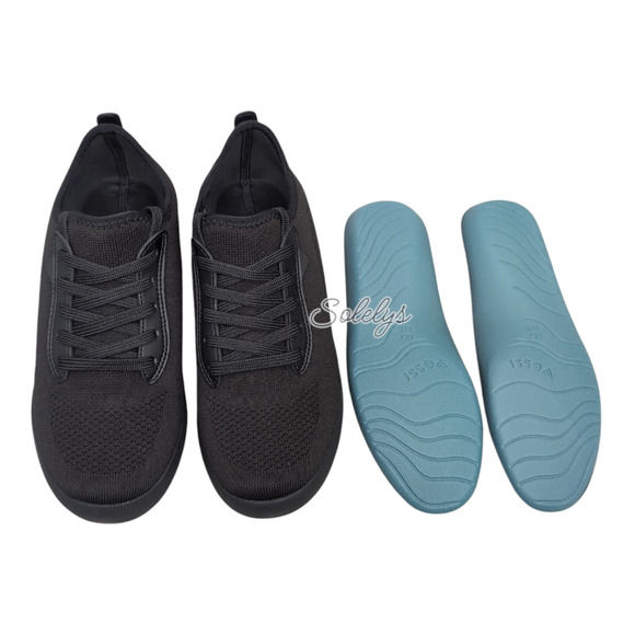 Vessi Weekend Mens 7 Womens 8 Space Black Waterproof Dyma-Tex Knit Sneaker - Picture 10 of 13